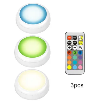 3 Pcs 6 Pcs Wireless LED Puck Lights Under Cabinet Kitchen Lighting With Remote Control --M25
3 Pcs 6 Pcs Wireless LED Puck Lights Under Cabinet Kitchen Lighting With Remote Control --M25