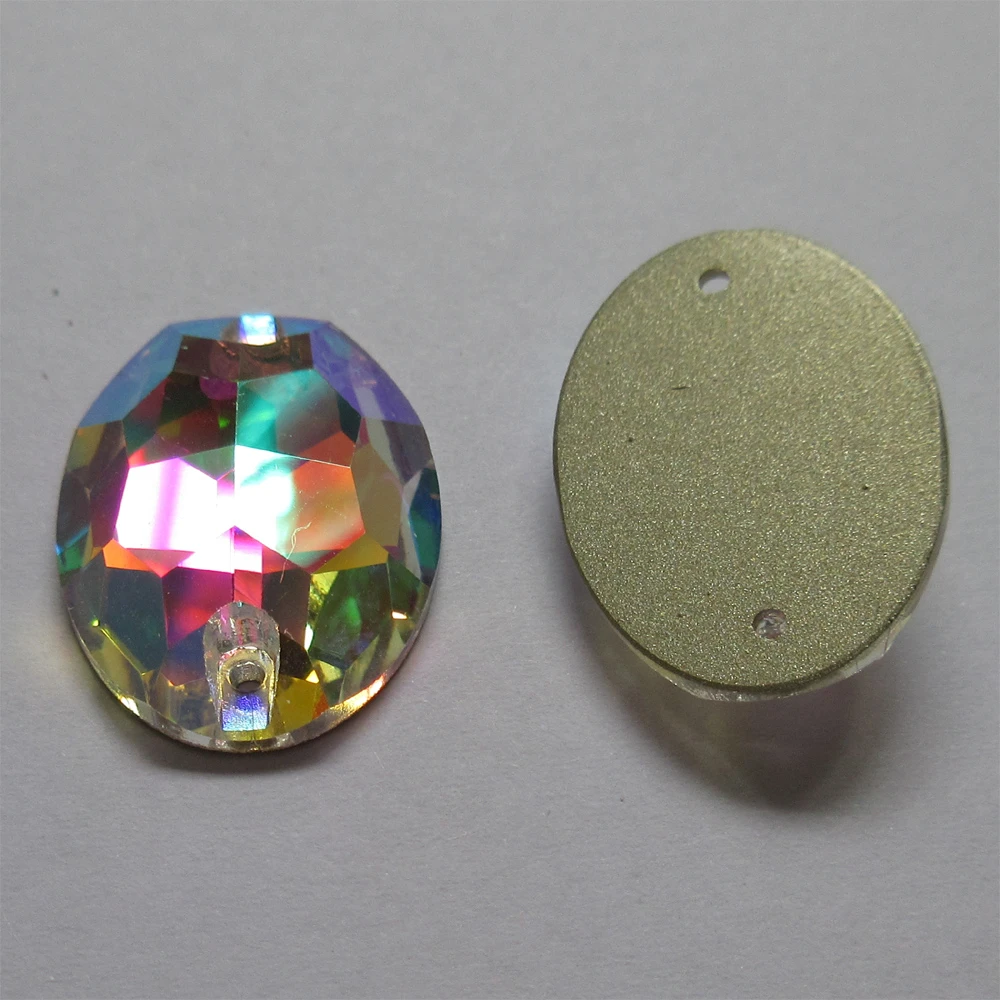 Crystal AB Oval Flatback Sew On Rhinestone Strass Stones Crystals Glass Beads For Garment Dress Making DIY Decoration
Crystal AB Oval Flatback Sew On Rhinestone Strass Stones Crystals Glass Beads For Garment Dress Making DIY Decoration