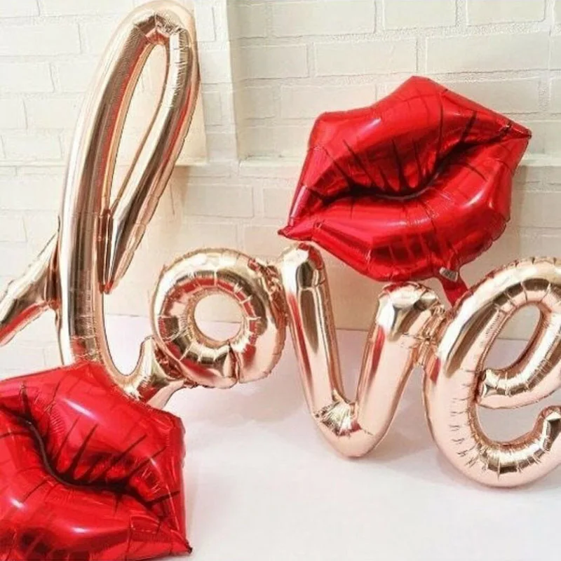 Высокое качество любовное письмо шарик из фольги в форме годовщина свадьбы День