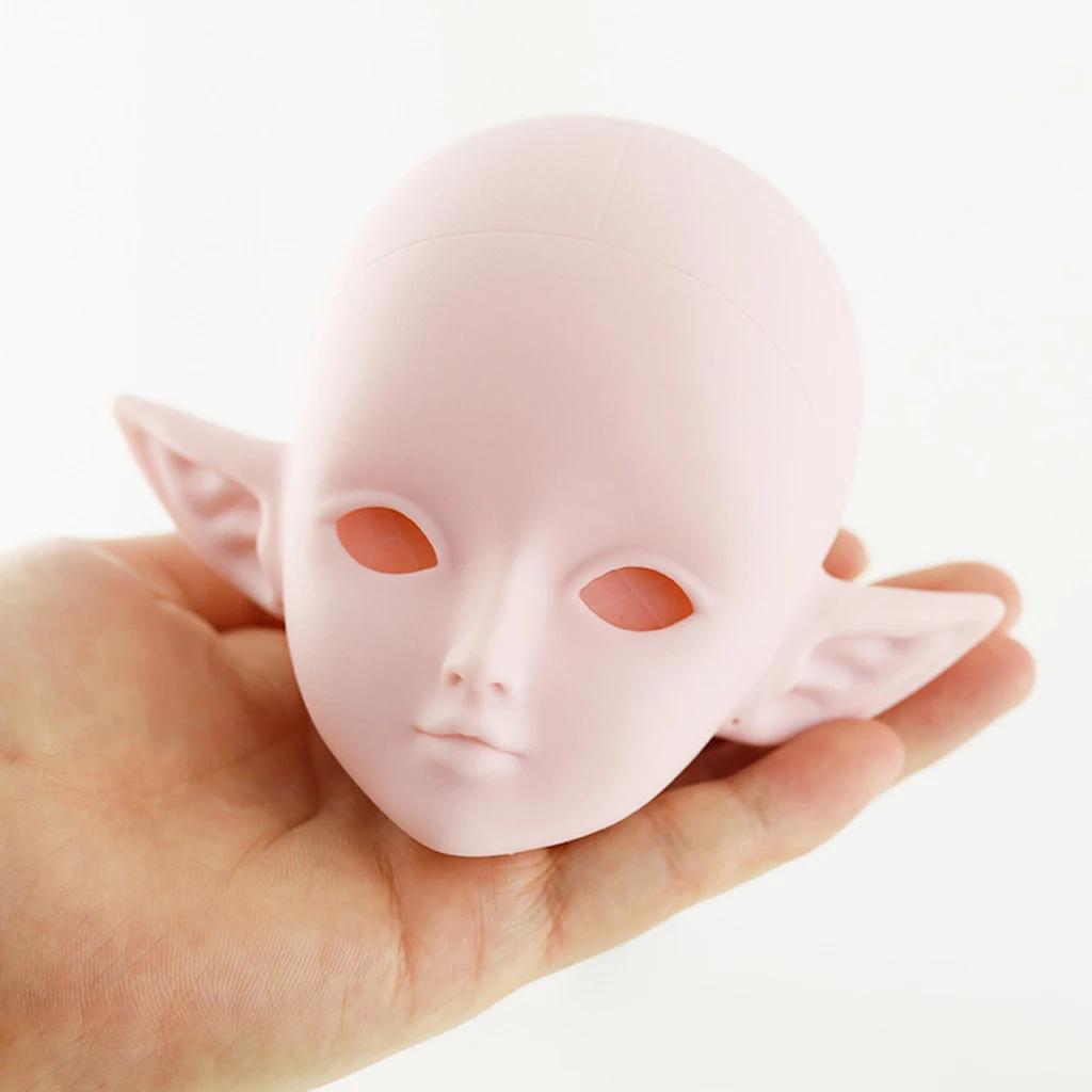 Doll Head Face Mold 1/3 BJD Body Parts Cosplay Makeup Head Cover Can be Unscrewed, Can Change Eyes Facial Makeup, 12x10x8cm Doll Head Face Mold 1/3 BJD Body Parts Cosplay Makeup Head Cover Can be Unscrewed, Can Change Eyes Facial Makeup, 12x10x8cm