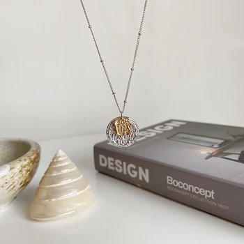 s925 Sterling Silver Korean Style Simple Contrasting Color round Brand Lava Pendant Female Necklace round Bead Clavicle Chain
s925 Sterling Silver Korean Style Simple Contrasting Color round Brand Lava Pendant Female Necklace round Bead Clavicle Chain