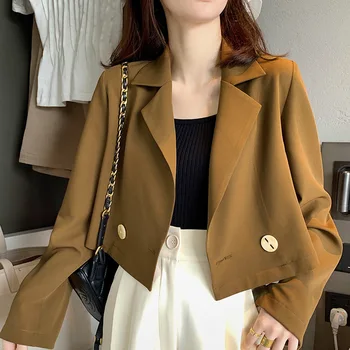 Women Long Sleeve Short Blazer 2020 Spring Summer Loose Casual Small Jacket
Women Long Sleeve Short Blazer 2020 Spring Summer Loose Casual Small Jacket