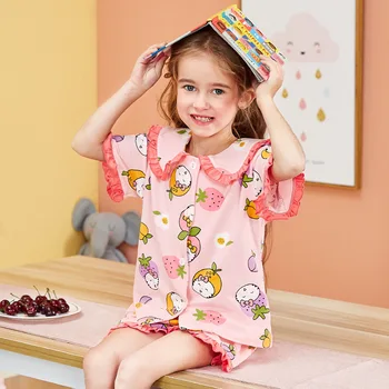 2020 Summer Princess Lovely Girls Kids Pajamas Clothes Set Short Sleeves T-shirt+shorts For Baby Cotton Children's Pajamas
2020 Summer Princess Lovely Girls Kids Pajamas Clothes Set Short Sleeves T-shirt+shorts For Baby Cotton Children's Pajamas