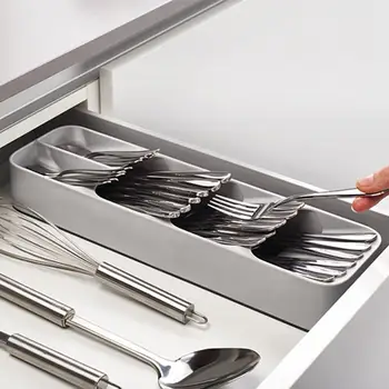 1PC Kitchen Drawerstore Organizer Tray Spoon Cutlery Box Kitchen Storage Holder Rack Kitchen Stainless Steel Fork Shelf QA 136
1PC Kitchen Drawerstore Organizer Tray Spoon Cutlery Box Kitchen Storage Holder Rack Kitchen Stainless Steel Fork Shelf QA 136
