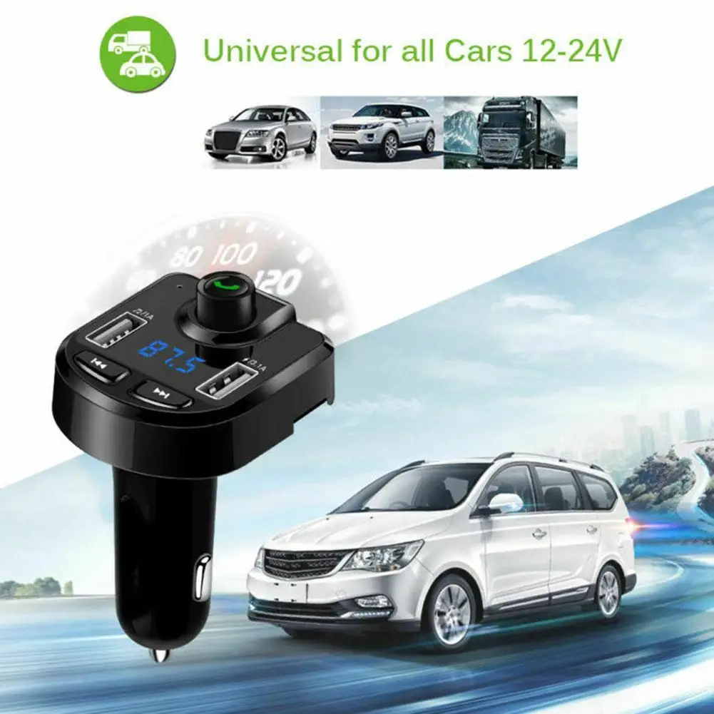 Handsfree Car Kit Bluetooth Wireless FM Transmitter LCD MP3 Player USB Charger Car Accessories Audio Cable With Data Cab Handsfree Car Kit Bluetooth Wireless FM Transmitter LCD MP3 Player USB Charger Car Accessories Audio Cable With Data Cab