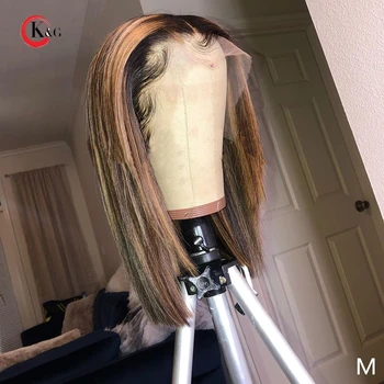 KungGang 13*6 Lace Front Human Hair 130% 150% density 8”-14" bob Wigs With Baby Hair Brazilian Non-Remy Deep Part Lace Wigs 
KungGang 13*6 Lace Front Human Hair 130% 150% density 8”-14" bob Wigs With Baby Hair Brazilian Non-Remy Deep Part Lace Wigs