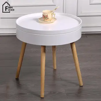 Solid wood Nordic creative coffee table simple side sofa side table corner several bed round table
Solid wood Nordic creative coffee table simple side sofa side table corner several bed round table
