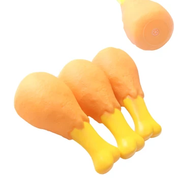 

Pet Dog Squeak Chew Toys Funny Chicken Legs Designs Dog Toys for Small Large Dog Cat Puppy Sound Chicken Chew Toy Squeaker