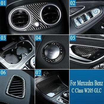 Car Interior Carbon Fiber Dashboard Air Outlet Trim Frame Sticker Door Handle Bowl Cover For Mercedes Benz C Class W205 GLC
Car Interior Carbon Fiber Dashboard Air Outlet Trim Frame Sticker Door Handle Bowl Cover For Mercedes Benz C Class W205 GLC
