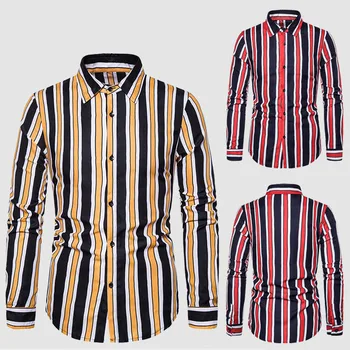 Men's fashion personality new stripe young business dark long sleeve shirt all fit a slim casual shirt S-XXXL
Men's fashion personality new stripe young business dark long sleeve shirt all fit a slim casual shirt S-XXXL