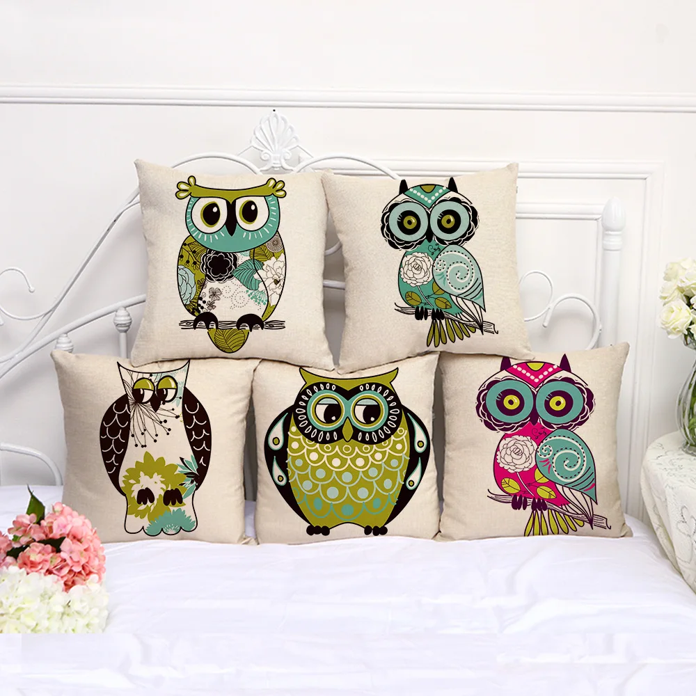5pcs Fashion Square Sofa Bed Linen Cotton Pillowcase Owl Cartoon Owl Printed Print Pattern Modern Pillow Seat Cushion 
5pcs Fashion Square Sofa Bed Linen Cotton Pillowcase Owl Cartoon Owl Printed Print Pattern Modern Pillow Seat Cushion
