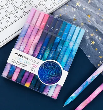 Twelve Constellation Gel Pen Set Simple and Fresh Needle Tube Cap Puller Hand Account Gel Pen 0.5mm Carbon Black 12 pcs
Twelve Constellation Gel Pen Set Simple and Fresh Needle Tube Cap Puller Hand Account Gel Pen 0.5mm Carbon Black 12 pcs