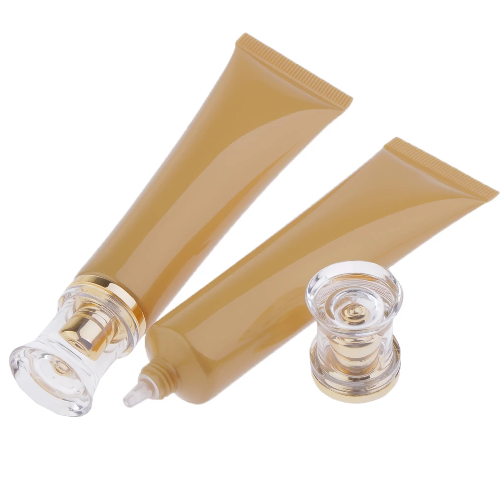 2pcs 40ml Empty Squeeze Eye Gel Sunscreen Tubes Cosmetic Containers Bottles 2pcs 40ml Empty Squeeze Eye Gel Sunscreen Tubes Cosmetic Containers Bottles