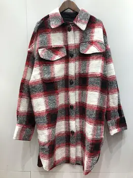 Color Plaid Women Woolen Mid-length Coat Single-breasted Warm 2020 Autumn And Winter Jacket Female Long Outwear Top With Pockets
Color Plaid Women Woolen Mid-length Coat Single-breasted Warm 2020 Autumn And Winter Jacket Female Long Outwear Top With Pockets