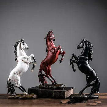 European War Horse Sculpture Statue Resin Home Decoration Accessories Domineering Animal Statue Modern Craft Gift Statue
European War Horse Sculpture Statue Resin Home Decoration Accessories Domineering Animal Statue Modern Craft Gift Statue