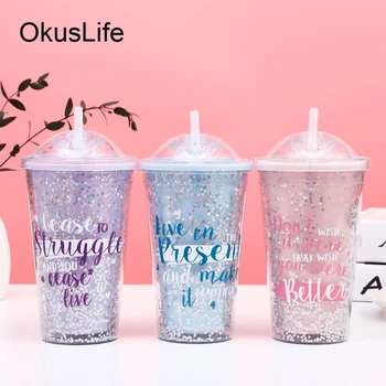2 layers Portable Hand Cup Star Glitter Water Cup with Straws Lid Cola Coffee Plastic Travel Cup Drinking Cup Home Office Gifts
2 layers Portable Hand Cup Star Glitter Water Cup with Straws Lid Cola Coffee Plastic Travel Cup Drinking Cup Home Office Gifts