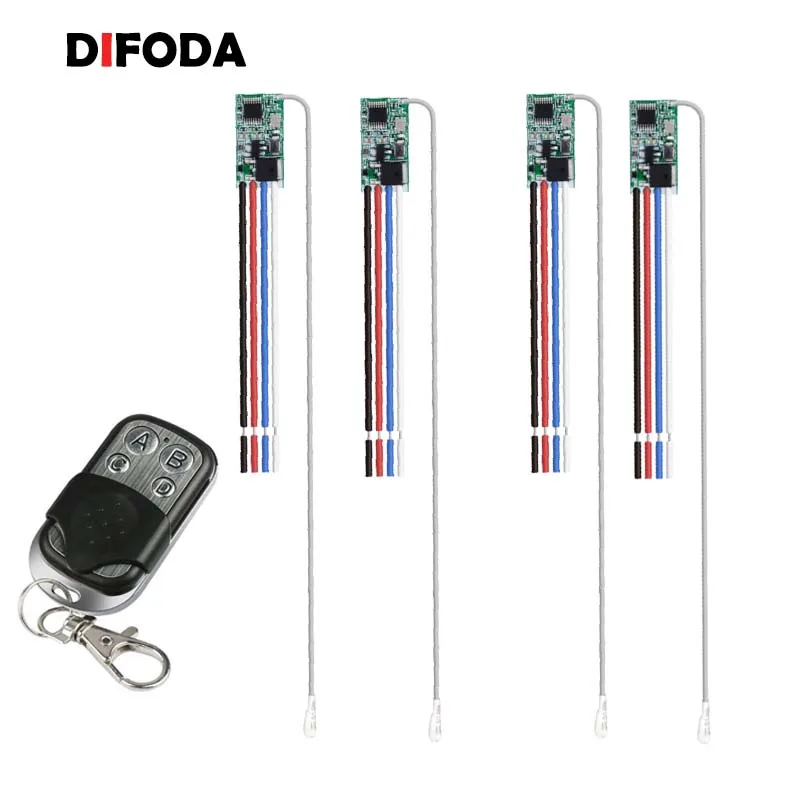 DIFODA 433MHz Remote Control Switch DC 5V 12V1 remote 10 Receiver Relay with Transmitter Remote Control Smart Home
DIFODA 433MHz Remote Control Switch DC 5V 12V1 remote 10 Receiver Relay with Transmitter Remote Control Smart Home