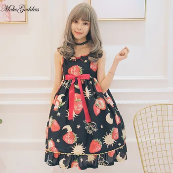 Kawaii Strawberry Angel Jsk Lolita Princess Sleeveless dress Sweet Women dress High Waist Bow Sling Dress
Kawaii Strawberry Angel Jsk Lolita Princess Sleeveless dress Sweet Women dress High Waist Bow Sling Dress
