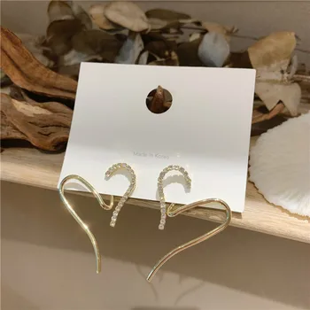 2020 New Korean Vintage Cute Elegant Love Heart Drop Earrings For Women Geometric Gold Color Metal Party Pendiente
2020 New Korean Vintage Cute Elegant Love Heart Drop Earrings For Women Geometric Gold Color Metal Party Pendiente