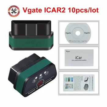 10pcs/lot Vgate ICar2 ELM327 OBD2 Bluetooth Adapter Auto OBD Scanner Car Code Reader Diagnostic Tool Universal OBD2 Scanner
10pcs/lot Vgate ICar2 ELM327 OBD2 Bluetooth Adapter Auto OBD Scanner Car Code Reader Diagnostic Tool Universal OBD2 Scanner