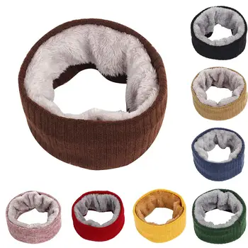 Solid Color Warm Fleece Lining Winter Women Men Knitted Collar O Ring Neck Scarf
Solid Color Warm Fleece Lining Winter Women Men Knitted Collar O Ring Neck Scarf