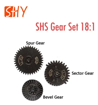 SHS Steel Helical Reinforcement Low Noise High Torque Gear Set for Ver2/3 AEG Gearbox Hunting Army Paintball Game Accessories
SHS Steel Helical Reinforcement Low Noise High Torque Gear Set for Ver2/3 AEG Gearbox Hunting Army Paintball Game Accessories