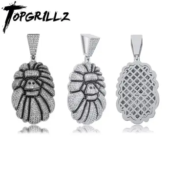 TOPGRILLZ Two-color Electroplated Orangutan Head Pendant Gold and Silver Color Full Iced Cubic Zirconia Hip Hop Jewelry For Gift
TOPGRILLZ Two-color Electroplated Orangutan Head Pendant Gold and Silver Color Full Iced Cubic Zirconia Hip Hop Jewelry For Gift