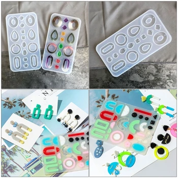1 Set Crystal Epoxy Resin Mold Geometric Earrings Ear Pendant Casting Silicone Mould DIY Crafts Handmade Decorative Jewelry Tool 
1 Set Crystal Epoxy Resin Mold Geometric Earrings Ear Pendant Casting Silicone Mould DIY Crafts Handmade Decorative Jewelry Tool
