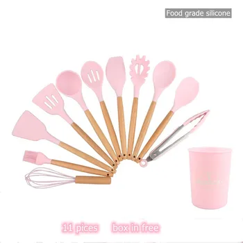 11 pieces Kitchen Utensils Set Silicone Cooking Utensils set Wooden Spatula Large Spoon NonStick Cooking Tools Kitchen set
11 pieces Kitchen Utensils Set Silicone Cooking Utensils set Wooden Spatula Large Spoon NonStick Cooking Tools Kitchen set