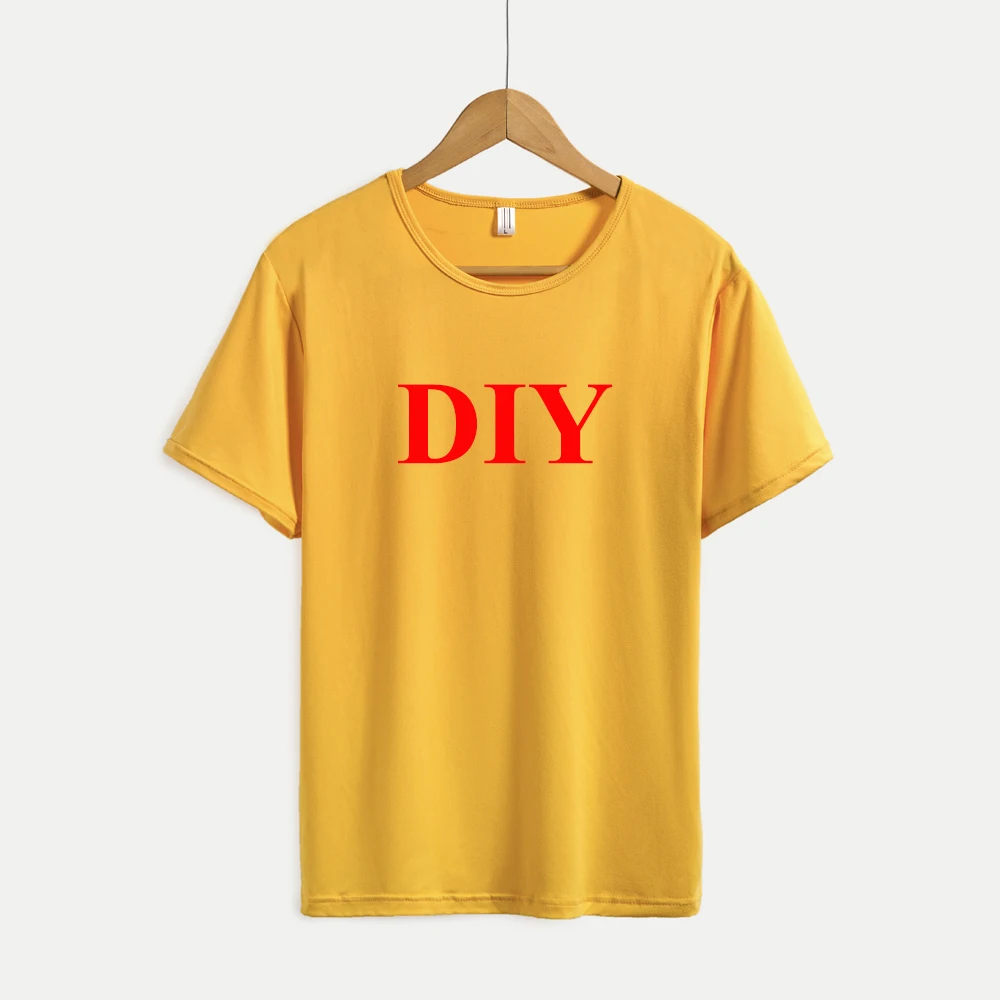 DIY Customer Made LOGO Woman Tshirts Graphic Tops Harajuku Print Women Aesthetic Solid Color Ropa Mujer With You Like Picture 
DIY Customer Made LOGO Woman Tshirts Graphic Tops Harajuku Print Women Aesthetic Solid Color Ropa Mujer With You Like Picture