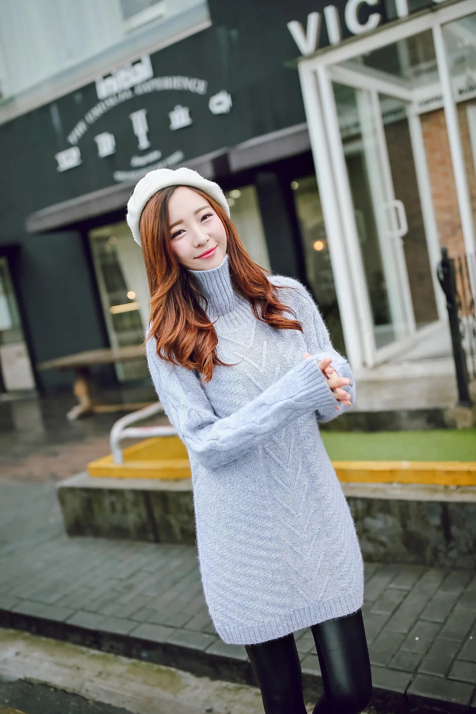 2017 Autumn And Winter New Style Women's High Collar Sweater Linen Flower Color Loose-Fit Pullover Knit Mid-length Knit
2017 Autumn And Winter New Style Women's High Collar Sweater Linen Flower Color Loose-Fit Pullover Knit Mid-length Knit