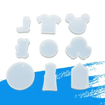 DIY Pendant Key Chain Making Mould UV Resin Decorative Crafts Transparent Silicone Mold Crystal Epoxy Molds with Hole
DIY Pendant Key Chain Making Mould UV Resin Decorative Crafts Transparent Silicone Mold Crystal Epoxy Molds with Hole