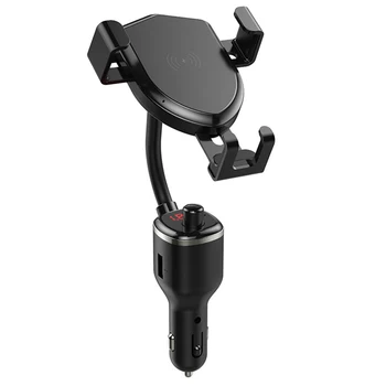 Car Dual USB Charger FM Transmitter Kit MP3 Player Flexible Hose 10W Wireless Phone Chargers Stand Cigarette Lighter Mount 
Car Dual USB Charger FM Transmitter Kit MP3 Player Flexible Hose 10W Wireless Phone Chargers Stand Cigarette Lighter Mount