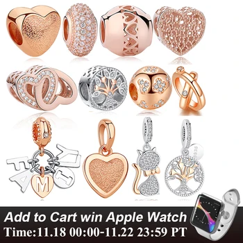 Original 925 Sterling Silver Bead Rose Gold Family Tree Of Love Cat Pendant Charm Fit Pandora Charms Silver 925 Bracelet Jewelry
Original 925 Sterling Silver Bead Rose Gold Family Tree Of Love Cat Pendant Charm Fit Pandora Charms Silver 925 Bracelet Jewelry