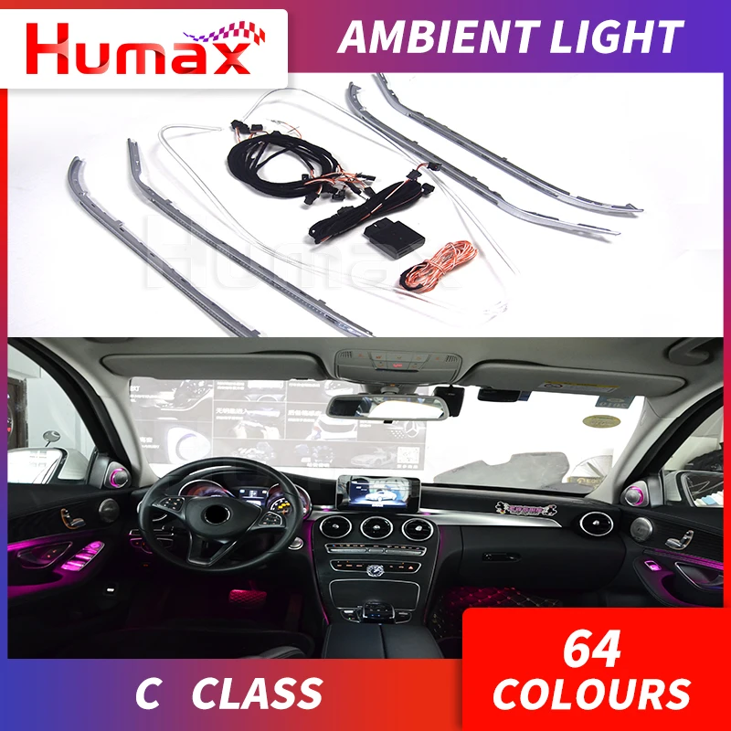 For Mercedes C class interiors car DIY 64 colors LED air vent rotating audio speaker ambient light illuminated car accessory
For Mercedes C class interiors car DIY 64 colors LED air vent rotating audio speaker ambient light illuminated car accessory