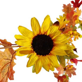 Artificial Fall Maple Leaf Wreath Sunflower Pumpkin Garland Halloween Decor Autumn Leaves Maple Leaves
Artificial Fall Maple Leaf Wreath Sunflower Pumpkin Garland Halloween Decor Autumn Leaves Maple Leaves