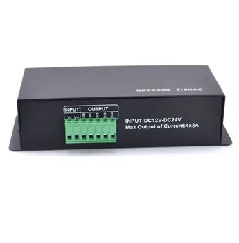 4CH DC12-24V RGBW DMX 512 Decoder led controller RGB LED DMX512 decoder 4 Channel * 8A
4CH DC12-24V RGBW DMX 512 Decoder led controller RGB LED DMX512 decoder 4 Channel * 8A