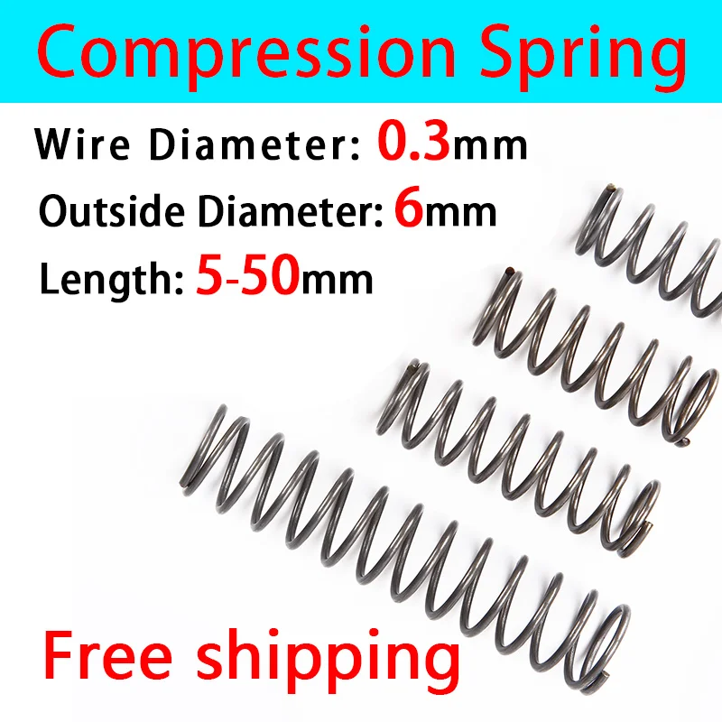 Release Spring Return Spring Pressure Spring Compressed Spring Wire Diameter 0.3mm, Outer Diameter 6mm Adjustable Spring
Release Spring Return Spring Pressure Spring Compressed Spring Wire Diameter 0.3mm, Outer Diameter 6mm Adjustable Spring