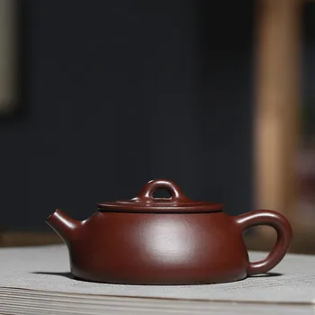 Yixing Ore Mine Purple Sand Pot Famous Artists Pure Handmade Purple Red Mud Small Stone Pot Kungfu Teapot Tea Set 100 ml
Yixing Ore Mine Purple Sand Pot Famous Artists Pure Handmade Purple Red Mud Small Stone Pot Kungfu Teapot Tea Set 100 ml