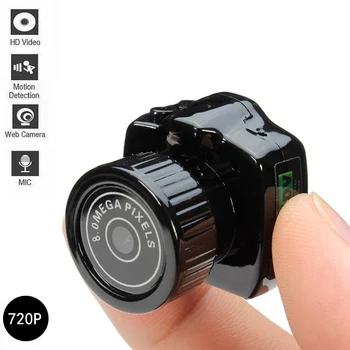 

Y2000 720P Mini Super Micro HD CMOS 2.0 Mega Pixel Pocket Video Audio Digital Camera Mini Camcorder DV DVR Recorder Web Cam