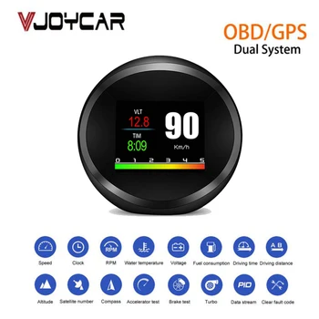 VJOYCAR V11 OBD2 Display With OBDii Scanner On-board Computer Odometer Intake Air Temperature and Universal GPS Speed Gauge
VJOYCAR V11 OBD2 Display With OBDii Scanner On-board Computer Odometer Intake Air Temperature and Universal GPS Speed Gauge