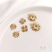 14 K zirconia pendant bird chrysanthemum four leaf grass pendant DIY chain necklace pendant
14 K zirconia pendant bird chrysanthemum four leaf grass pendant DIY chain necklace pendant