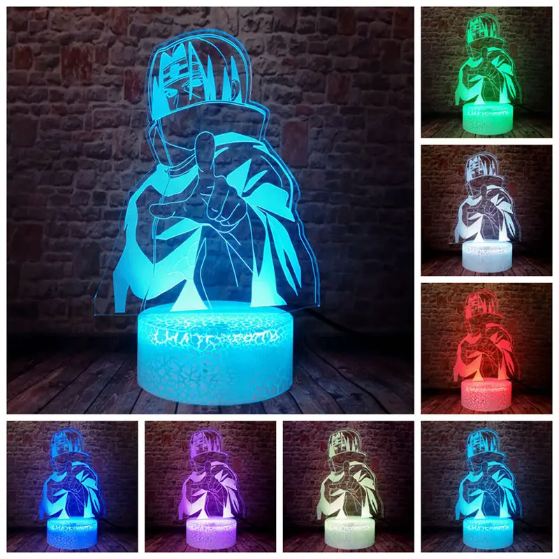 Sasuke Figma Model Boneco 3D Illusion LED Desk Nightlight Colorful Changing Light Naruto Anime Figurin Light-up Toys
Sasuke Figma Model Boneco 3D Illusion LED Desk Nightlight Colorful Changing Light Naruto Anime Figurin Light-up Toys