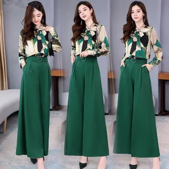 Summer Two Piece Set OL Ladies Women Sets Plus Size Two Piece Set Top And Pants Wide Leg Pants Woman Tracksuit /outfit/suit/ Set
Summer Two Piece Set OL Ladies Women Sets Plus Size Two Piece Set Top And Pants Wide Leg Pants Woman Tracksuit /outfit/suit/ Set