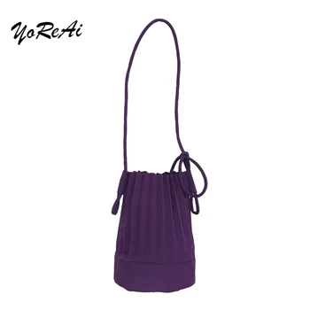 YoReAi Solid Color Simple Bucket Packet Fashion Ladies Large Capacity Shoulder Bag Adjustable Pleated Crossbody Bag Casual Totes
YoReAi Solid Color Simple Bucket Packet Fashion Ladies Large Capacity Shoulder Bag Adjustable Pleated Crossbody Bag Casual Totes