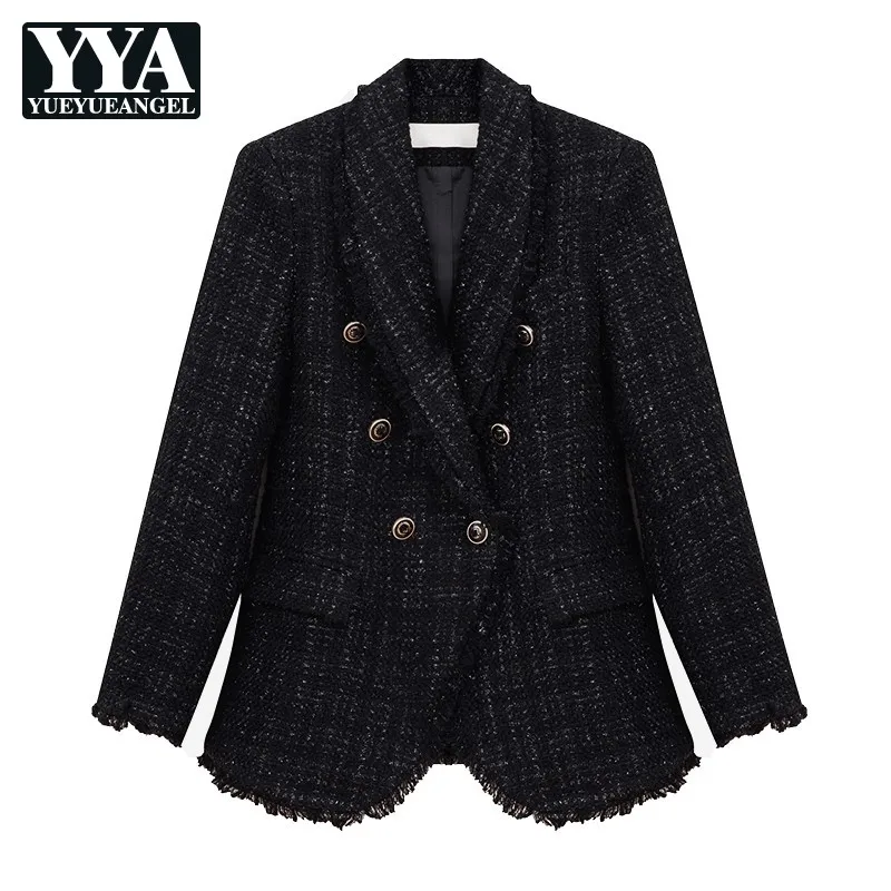 Black Suits Jackets Womens Spring Autumn New British Style Slim Elegant Fashion Casual Solid Long Sleeve Female Outerwear
Black Suits Jackets Womens Spring Autumn New British Style Slim Elegant Fashion Casual Solid Long Sleeve Female Outerwear
