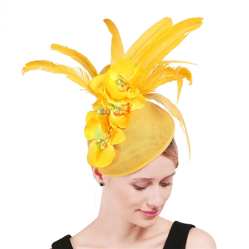 Lady Elegant Yellow Fascinator Hairpins Women Gorgeous Flower Mesh Hair Accessories Bride Stage Performance Veil Headdress
Lady Elegant Yellow Fascinator Hairpins Women Gorgeous Flower Mesh Hair Accessories Bride Stage Performance Veil Headdress