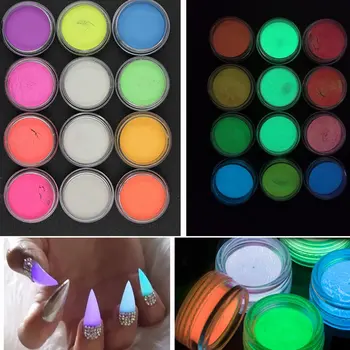 Nail Color Luminous Powder 12 Color Nails Fluorescent Powder Set Crystal Mud Material Professional Fashion
Nail Color Luminous Powder 12 Color Nails Fluorescent Powder Set Crystal Mud Material Professional Fashion
