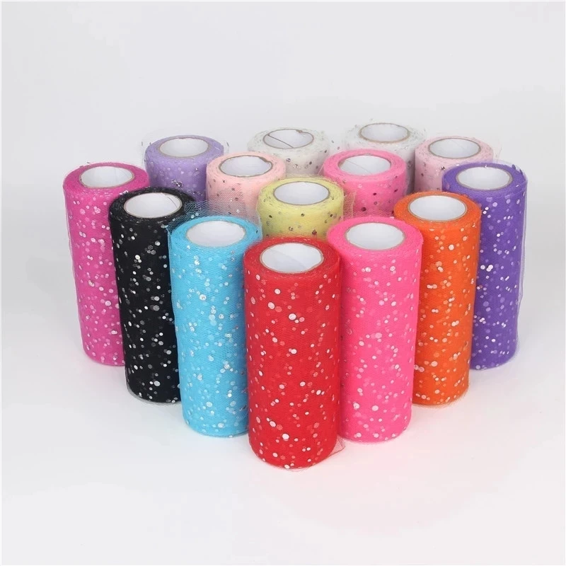 15cm * 10Y American Laser Yarn Crystal Tulle Roll Christmas Decoration Wedding Party Yarn Head Decoration DIY Girl Tutu Gift
15cm * 10Y American Laser Yarn Crystal Tulle Roll Christmas Decoration Wedding Party Yarn Head Decoration DIY Girl Tutu Gift