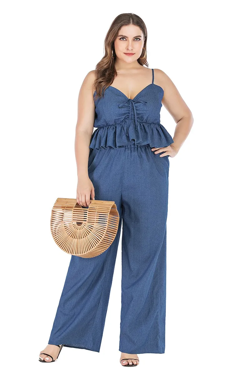 2020 Imitation cowboy Loose Casual Holiday Women Sets Blue Wide Leg Pants&Sexy Sling Drawstring Vest Two Piece Beach Female Set
2020 Imitation cowboy Loose Casual Holiday Women Sets Blue Wide Leg Pants&Sexy Sling Drawstring Vest Two Piece Beach Female Set